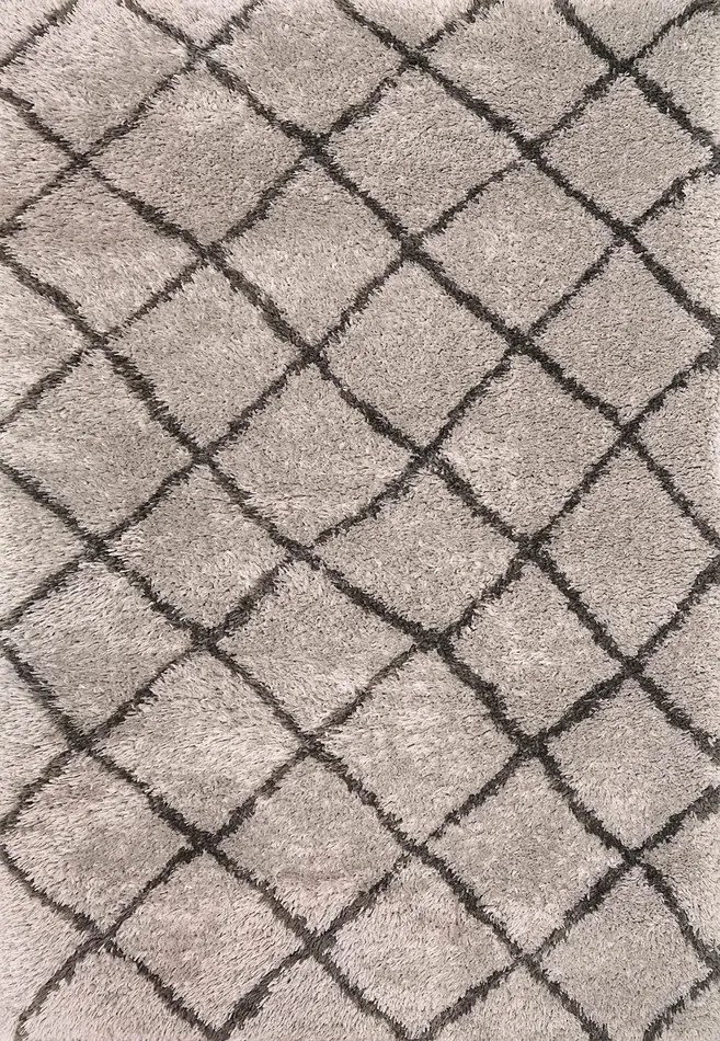 Anne Klein The Plush Modern Geometric Rug Collection Grey Women Home