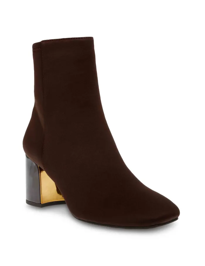 Anne Klein Tori Bootie Dk Brown Str Women Shoes