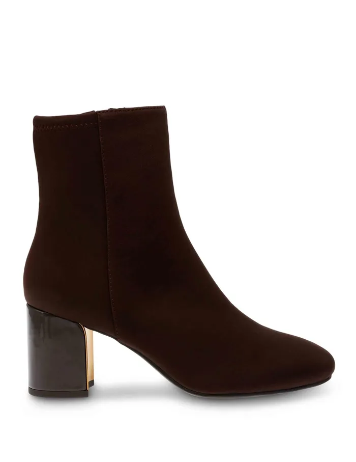 Anne Klein Tori Bootie Dk Brown Str Women Shoes