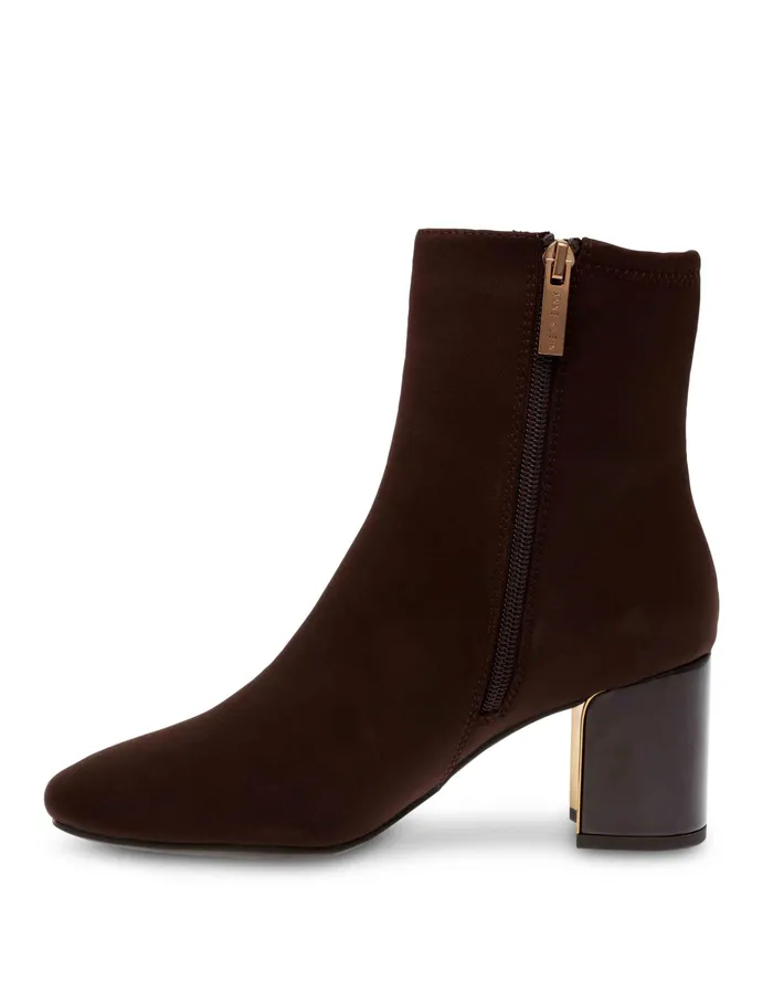 Anne Klein Tori Bootie Dk Brown Str Women Shoes