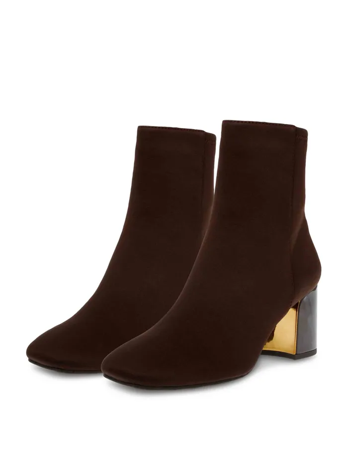 Anne Klein Tori Bootie Dk Brown Str Women Shoes