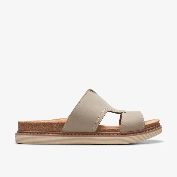 Arwell Walk Stone Nubuck Women Clarks Sandals and Flip Flops