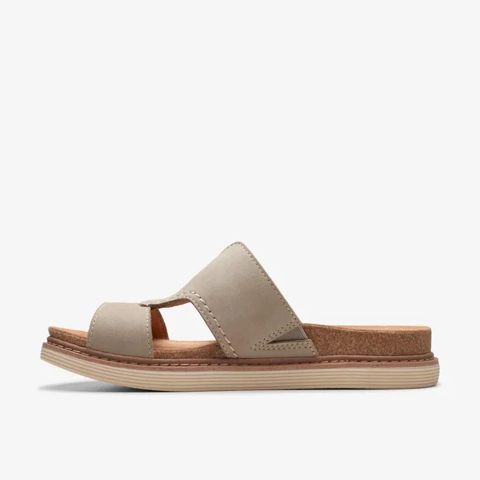 Arwell Walk Stone Nubuck Women Clarks Sandals and Flip Flops