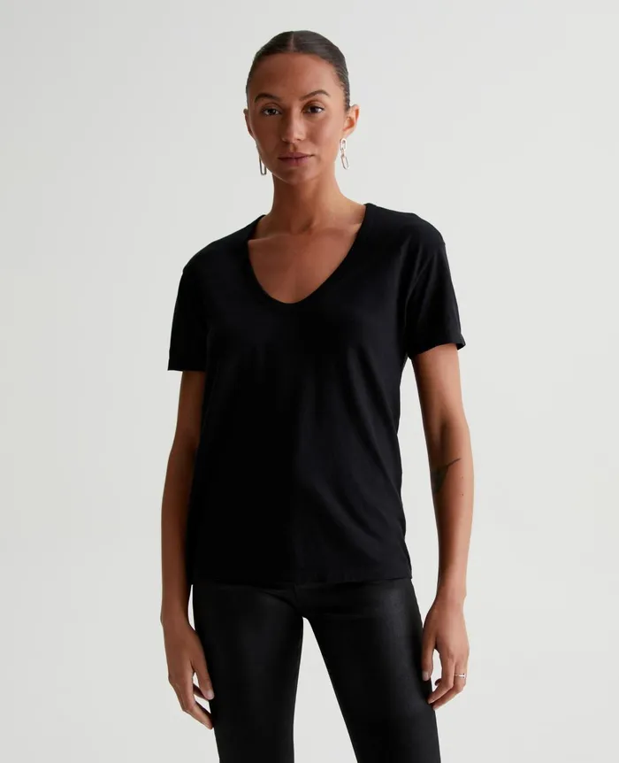 Aspen U True Black Women AG Jeans Tees and Tanks Aspen U True Black Women AG Jeans Tees and Tanks