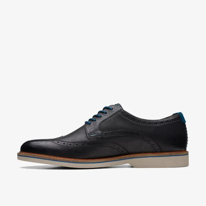 Atticus LT Limit Black Leather Men Clarks Casual Dress Shoes