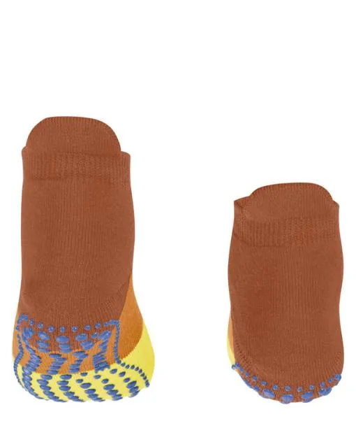 Babies and Kids Colour Block Kids House Socks Rust FALKE House Socks