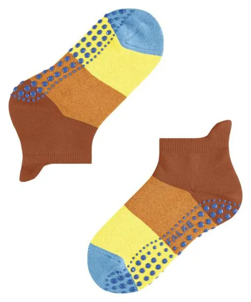 Babies and Kids Colour Block Kids House Socks Rust FALKE House Socks