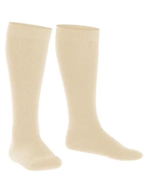 Babies and Kids Comfort Wool Kids Kneehigh Socks Cream FALKE Knee High Socks