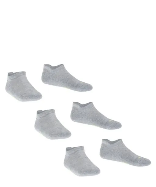 Babies and Kids Cool Kick 3Pack Kids Sneaker Socks Light Grey FALKE Ankle Socks