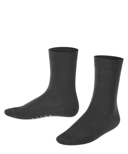Babies and Kids Cotton Finesse Kids Socks Black FALKE Socks
