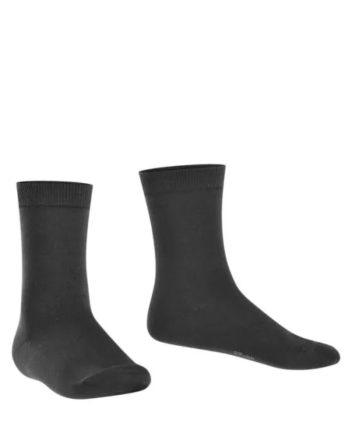 Babies and Kids Cotton Finesse Kids Socks Black FALKE Socks