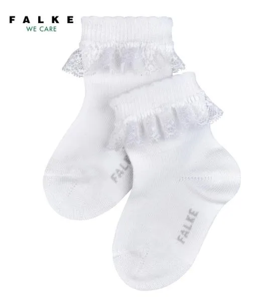 Babies and Kids Romantic Lace Babies Socks White FALKE Baby Socks