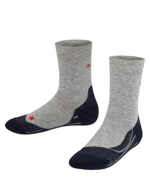 Babies and Kids RU4 Kids Running Socks Lightgrey FALKE Running and Trekking Socks