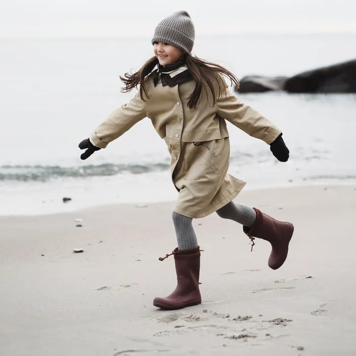 BABY thermo bordeaux Red Rubber boots bisgaardshoes
