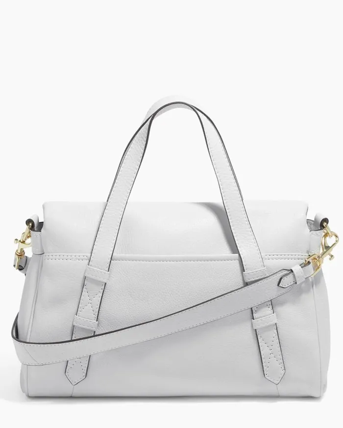 Bali Double Entry Satchel Cloud With Shiny Gold Women Aimee Kestenberg Satchels