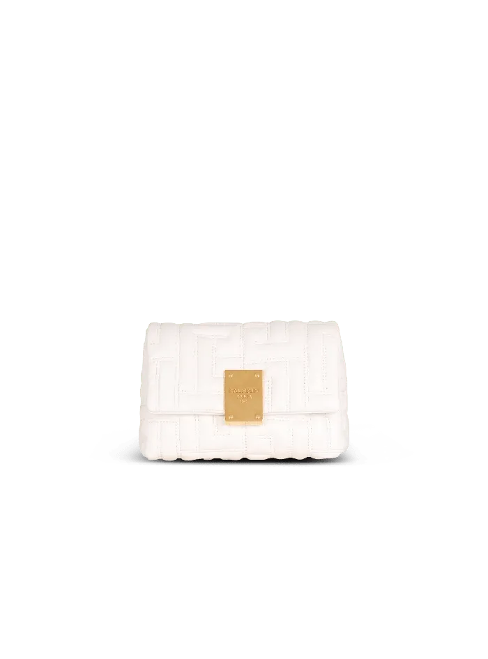 Balmain Crossbody Bags Women Mini 1945 Soft Bag In Quilted Leather Pink