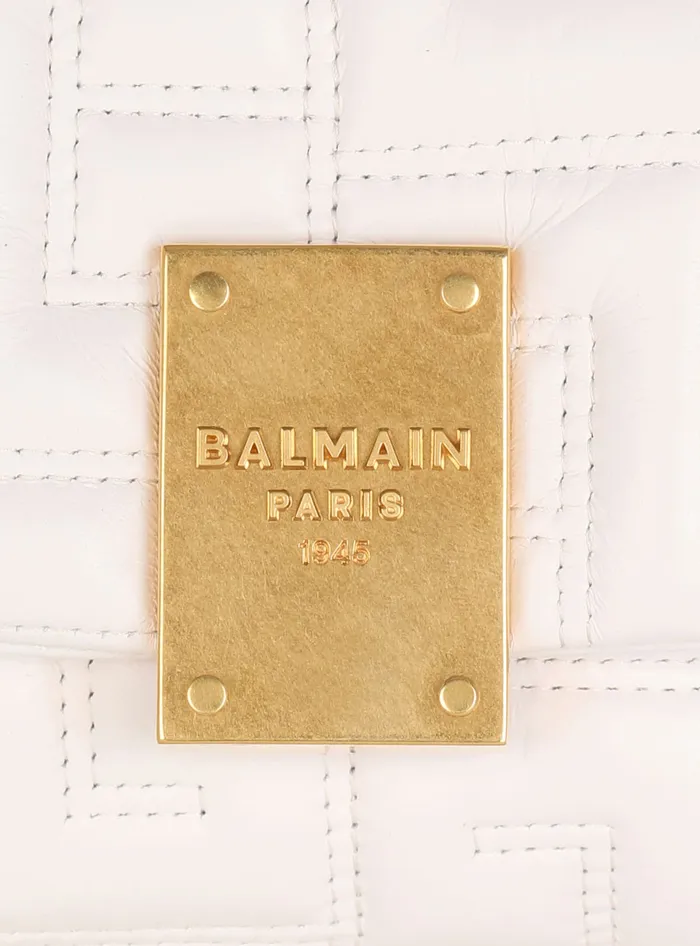 Balmain Crossbody Bags Women Mini 1945 Soft Bag In Quilted Leather Pink
