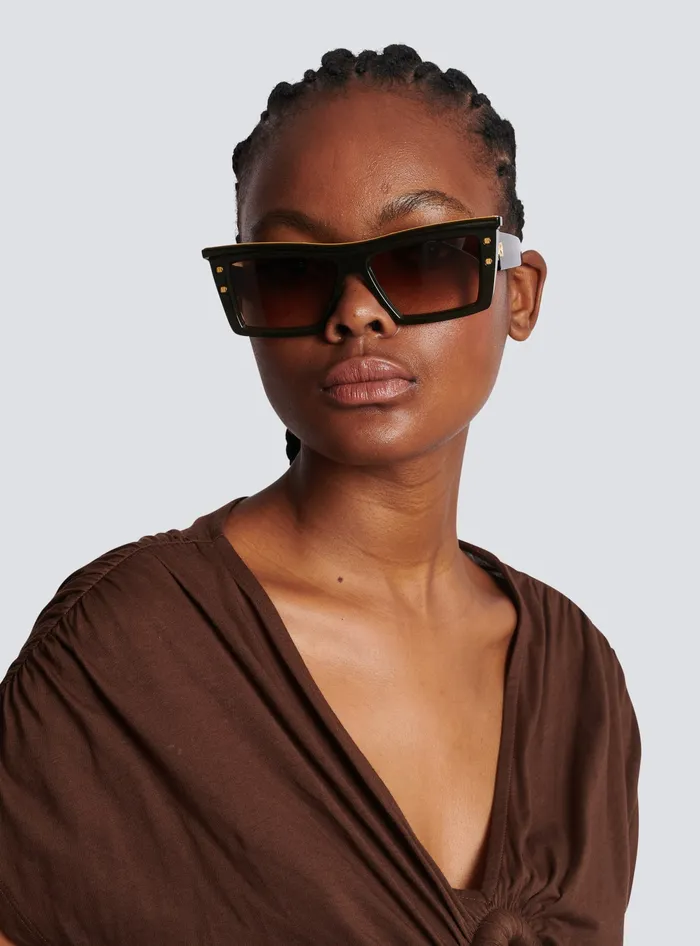 Balmain Eyewear WomenMen BVII Sunglasses Brown