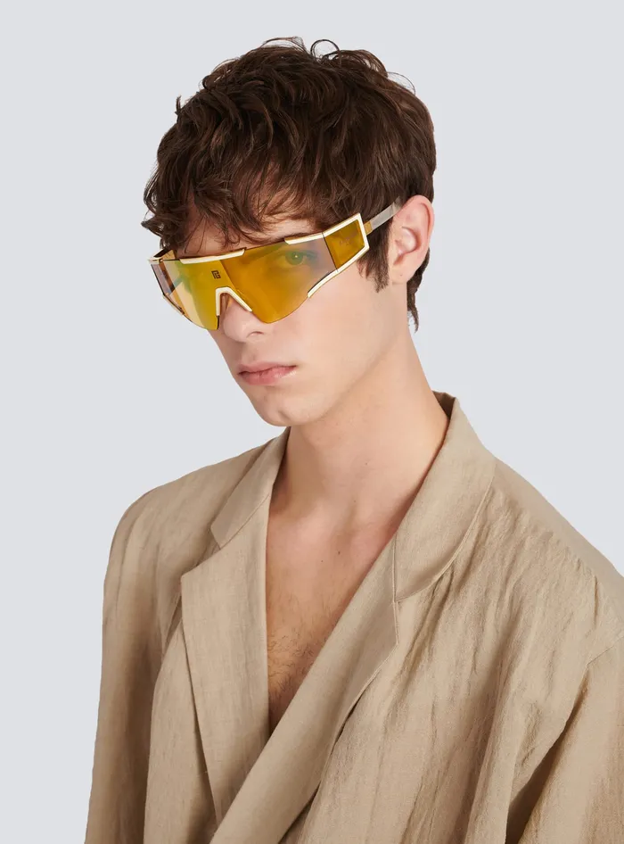 Balmain Eyewear WomenMen Fleche Sunglasses Yellow