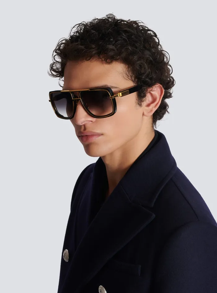 Balmain Eyewear WomenMen Soldier Sunglasses Gold