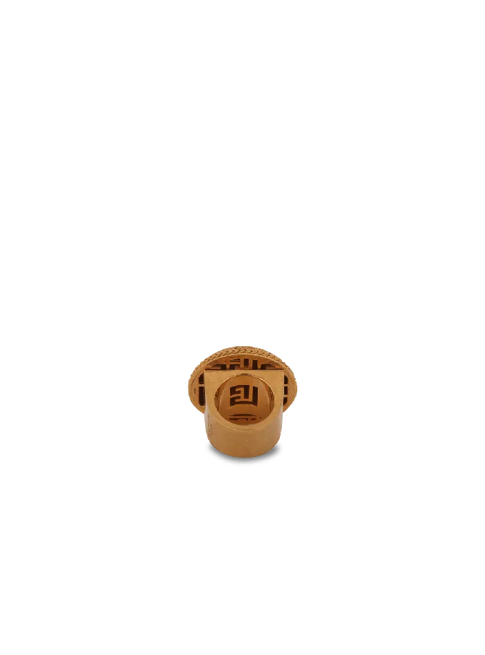 Balmain Fashion Jewelry Women Goldtone Brass Coin Ring Gold