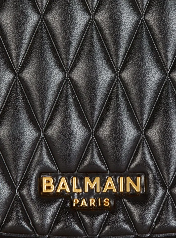 Balmain Handbags Women Quilted Medium Jolie Madame Bag Gold