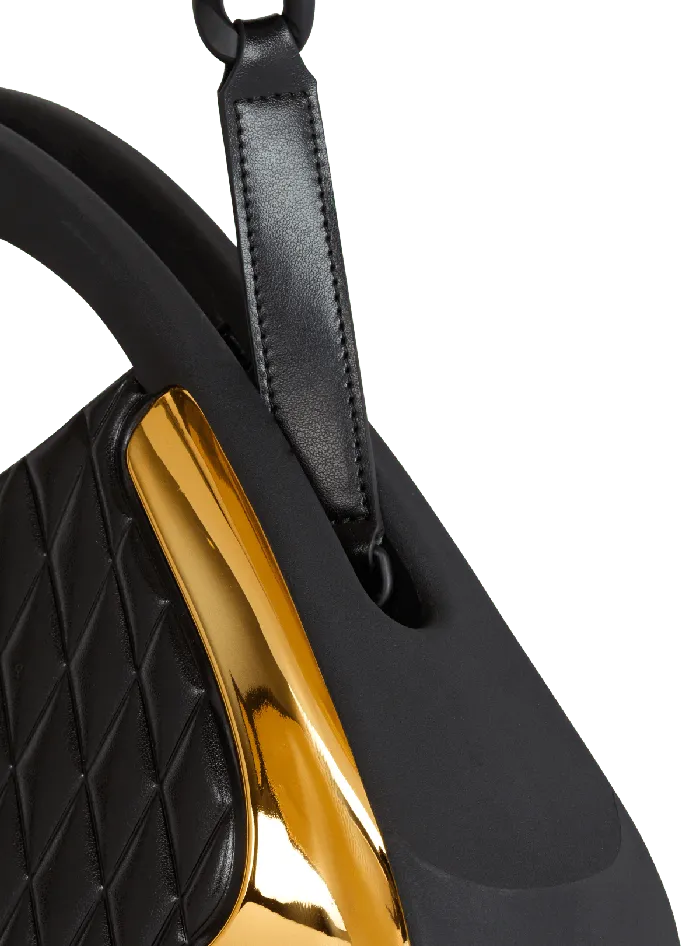 Balmain Handbags Women Quilted Medium Jolie Madame Bag Gold