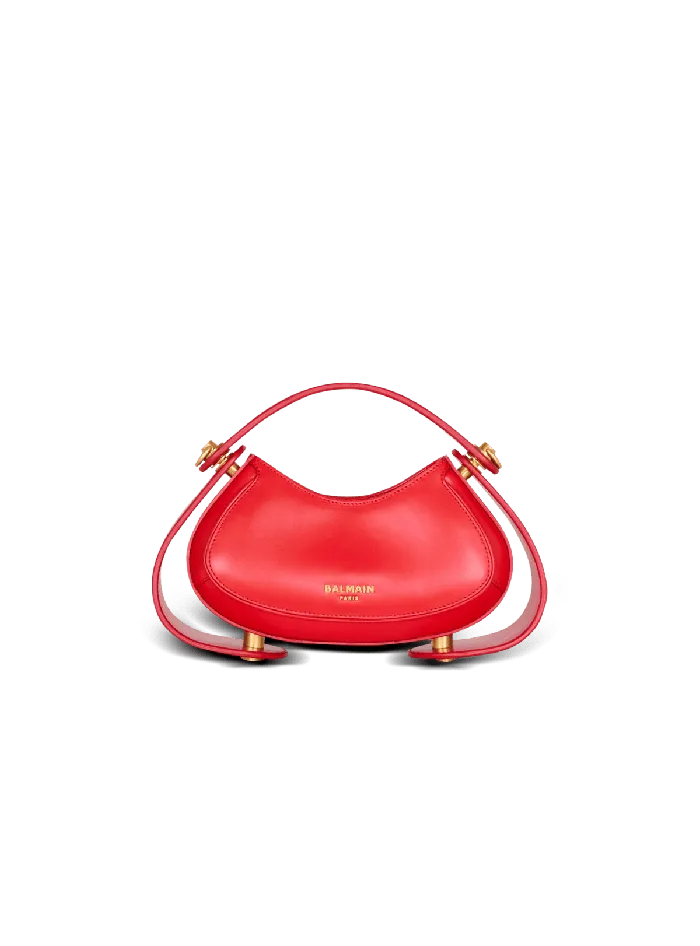 Balmain Handbags Women Small Jolie Madame Bag In Box Leather Red