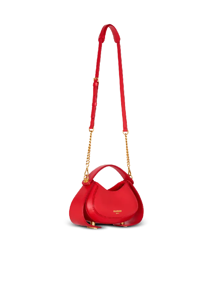 Balmain Handbags Women Small Jolie Madame Bag In Box Leather Red