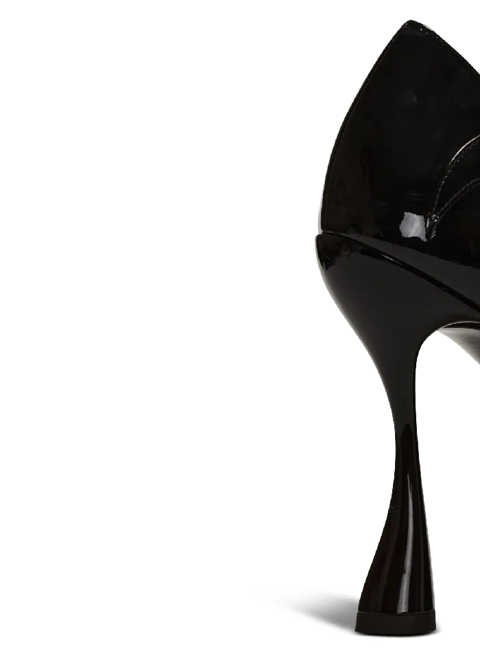 Balmain High Heels and Pumps Women Heeled Eden Sandals In Patent Leather Black