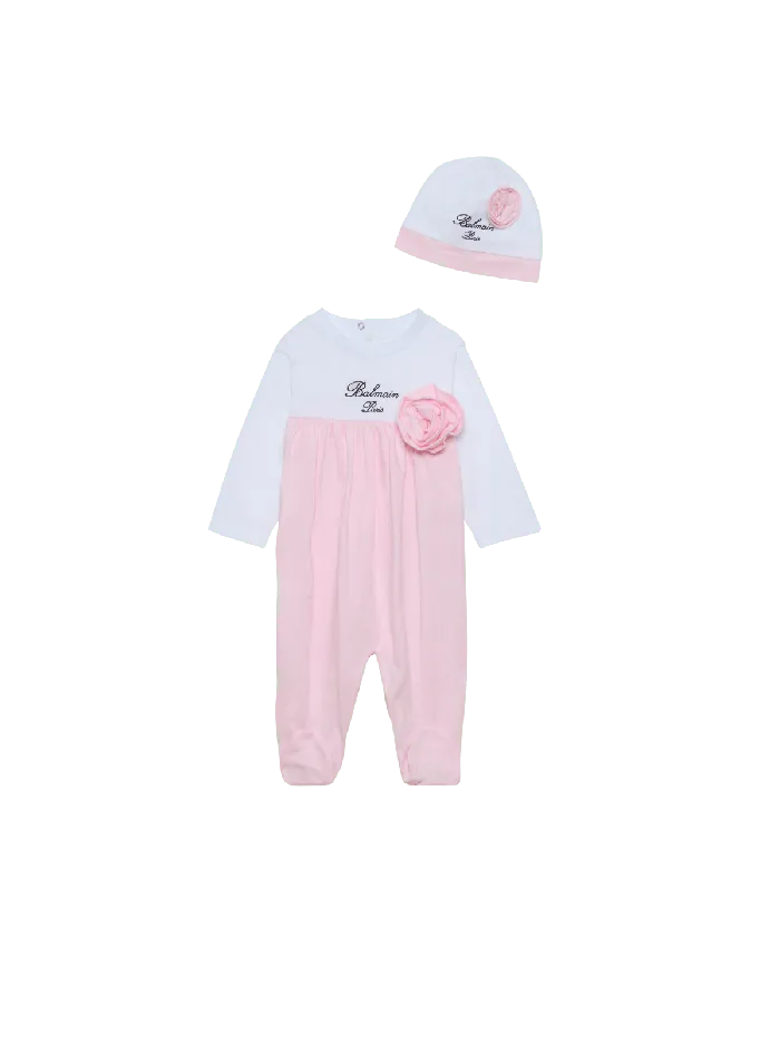 Balmain Kids 2piece Baby Set Pink
