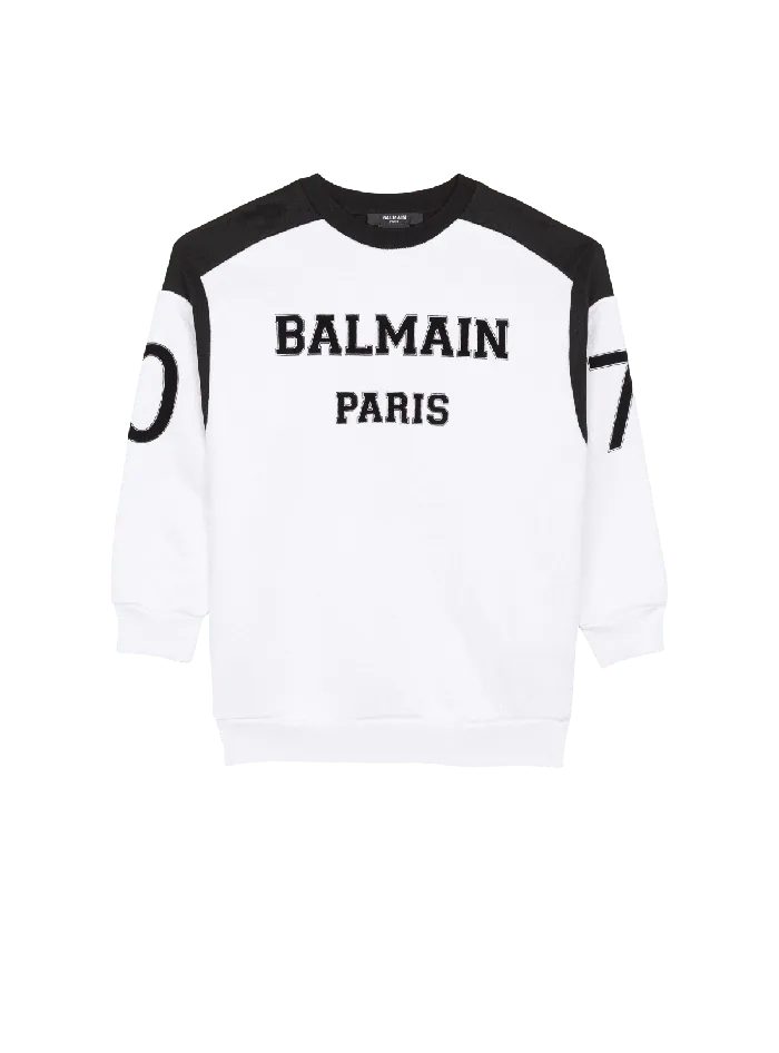 Balmain Kids Paris Sweatshirt White