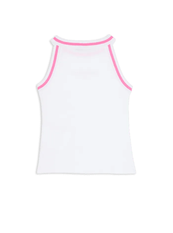 Balmain Kids Paris Tank Top White