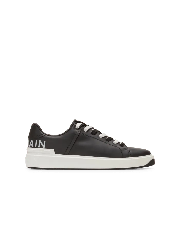 Balmain Sneakers Men BCourt Smooth Leather Sneakers Black