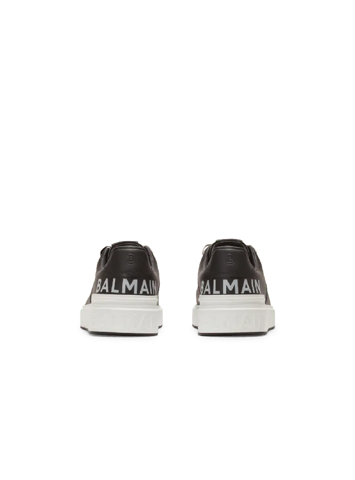 Balmain Sneakers Men BCourt Smooth Leather Sneakers Black