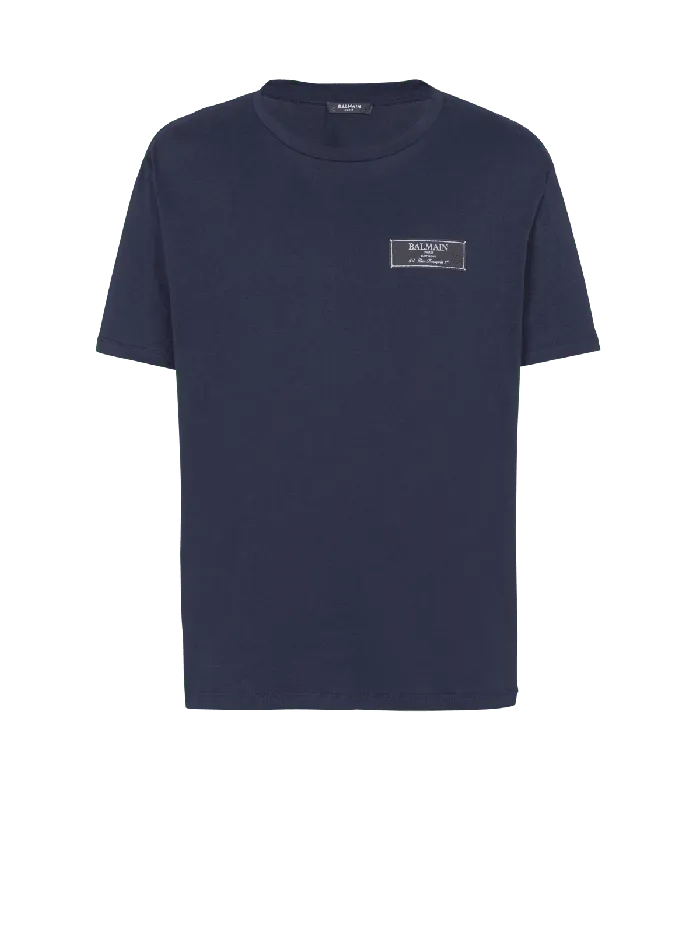 Balmain TShirts Men Pierre Shortsleeved Tshirt Navy
