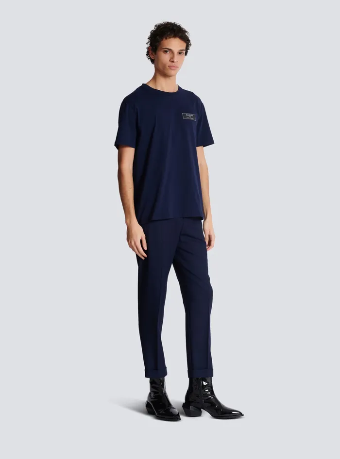 Balmain TShirts Men Pierre Shortsleeved Tshirt Navy