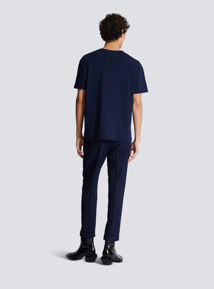 Balmain TShirts Men Pierre Shortsleeved Tshirt Navy