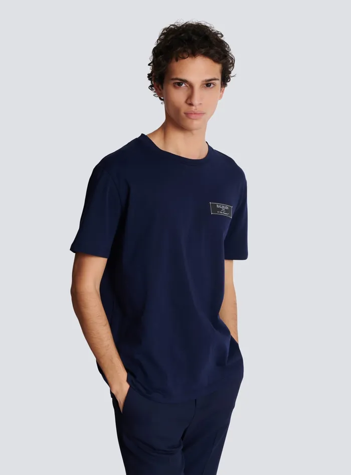Balmain TShirts Men Pierre Shortsleeved Tshirt Navy