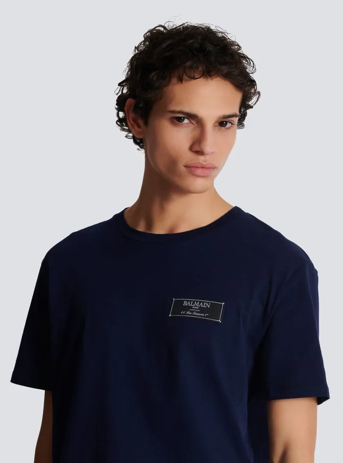 Balmain TShirts Men Pierre Shortsleeved Tshirt Navy