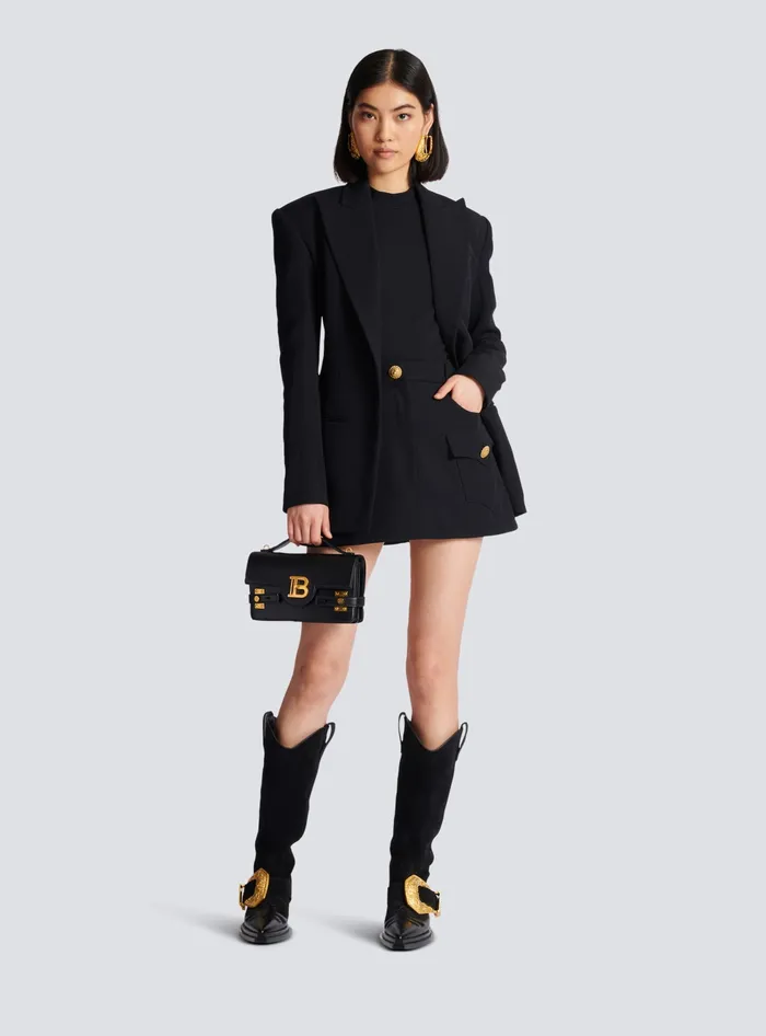 Balmain TShirts Women 6button Knit Tshirt Black