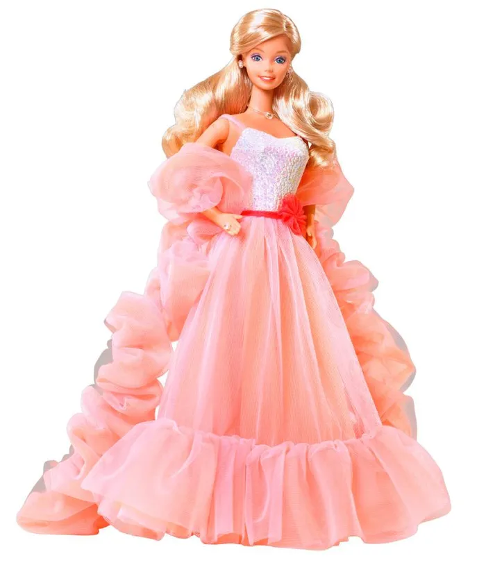 Barbie X Peaches N Cream Chiffon Dress DressesPlus Unique Vintage Swing