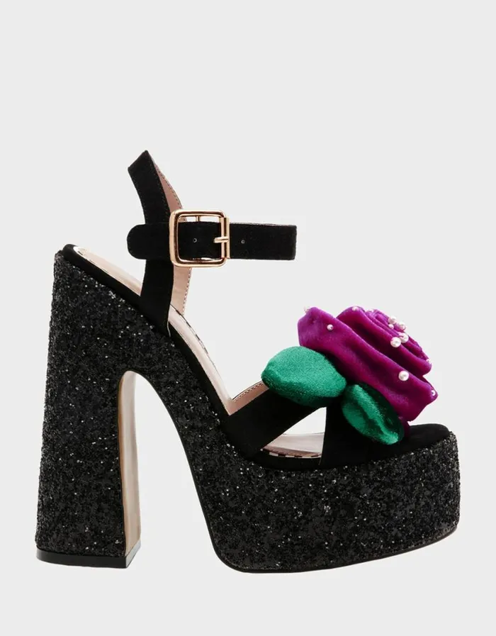 Betsey Johnson Women EUGENE BLACK MULTI Black Multi