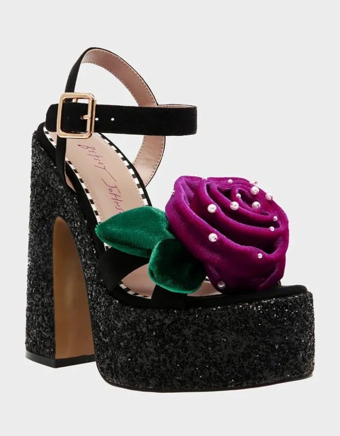 Betsey Johnson Women EUGENE BLACK MULTI Black Multi