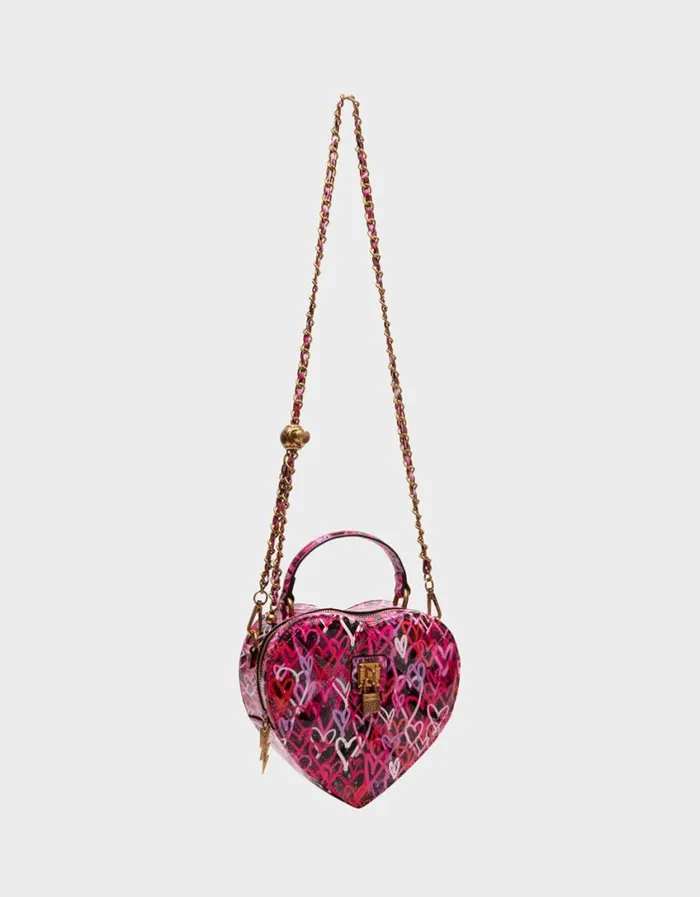 Betsey Johnson Women GRAFFITI LOVE CROSSBODY BLACKMULTI Betsey Johnson Women GRAFFITI LOVE CROSSBODY BLACKMULTI