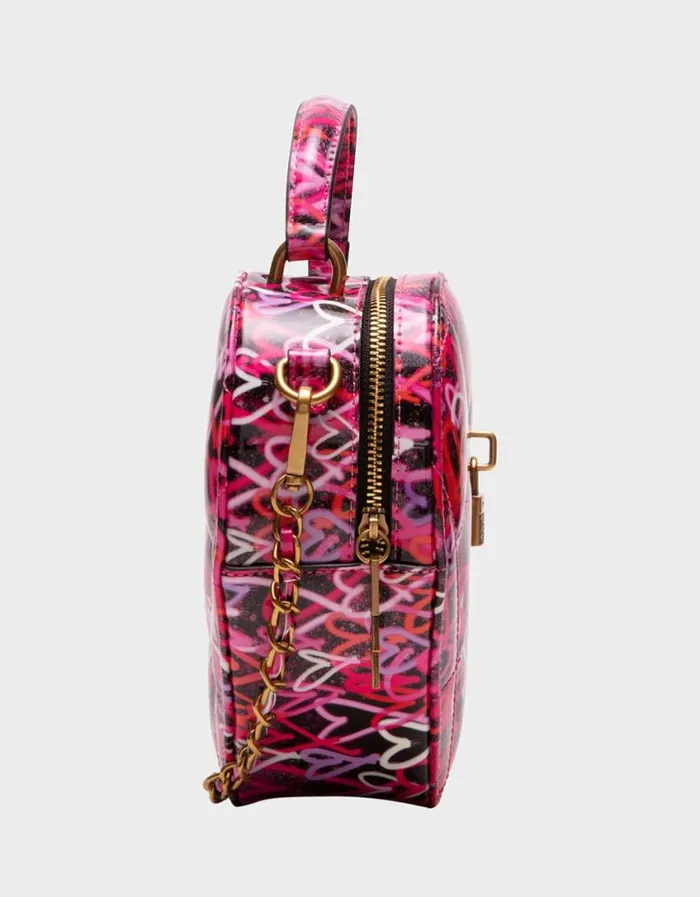 Betsey Johnson Women GRAFFITI LOVE CROSSBODY BLACKMULTI Betsey Johnson Women GRAFFITI LOVE CROSSBODY BLACKMULTI