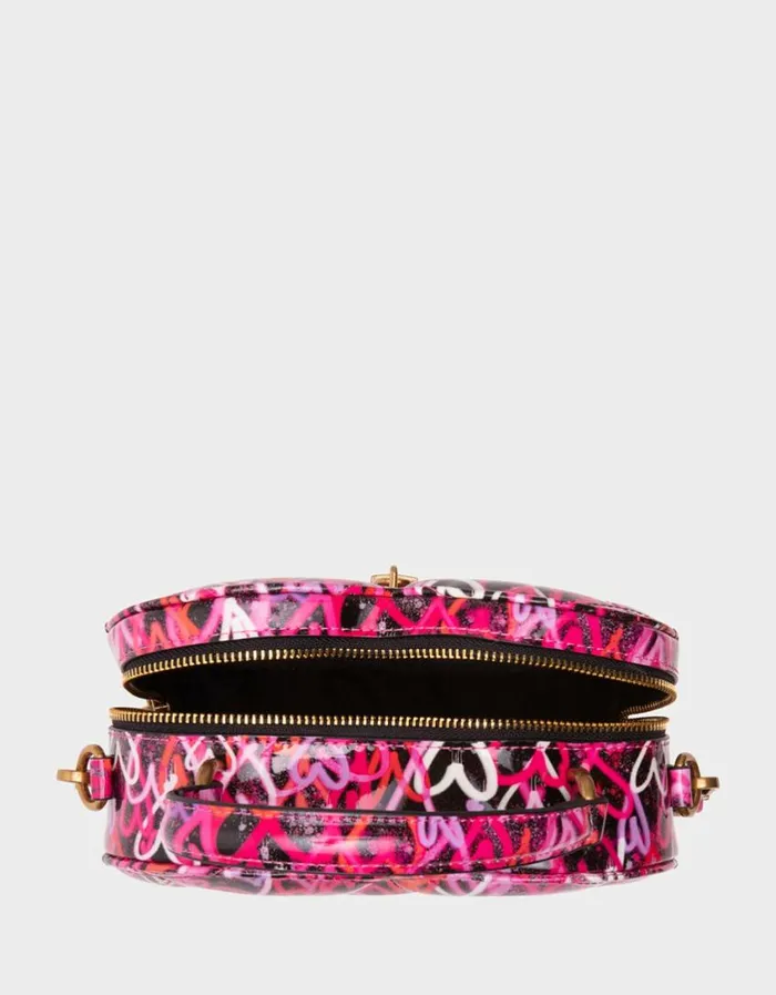 Betsey Johnson Women GRAFFITI LOVE CROSSBODY BLACKMULTI Betsey Johnson Women GRAFFITI LOVE CROSSBODY BLACKMULTI