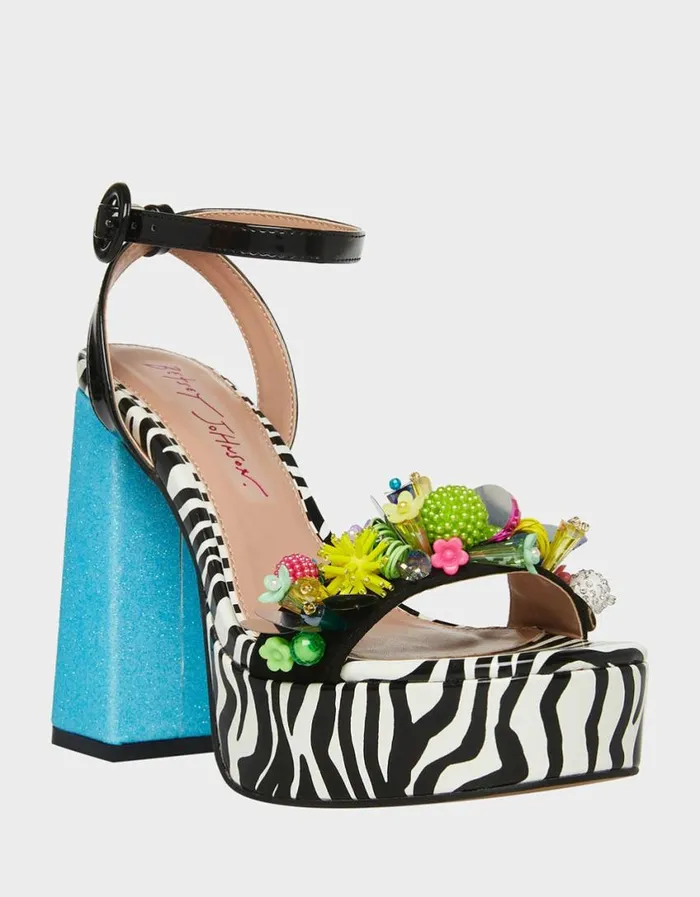 Betsey Johnson Women JORDEN BLACK MULTI Black Multi