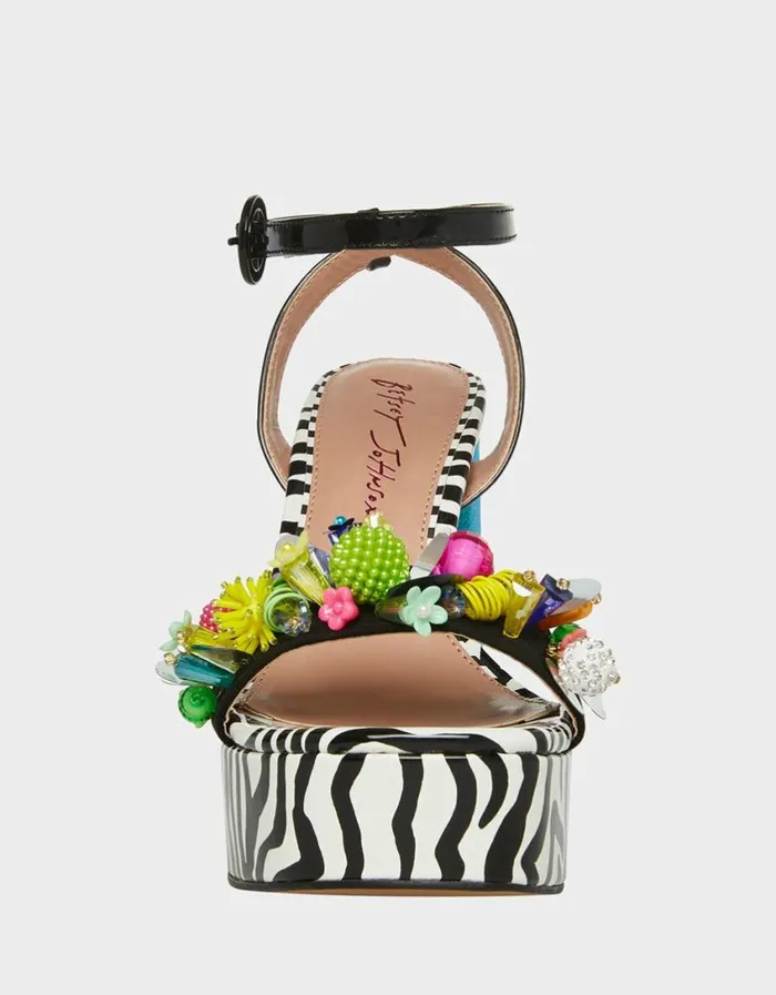 Betsey Johnson Women JORDEN BLACK MULTI Black Multi