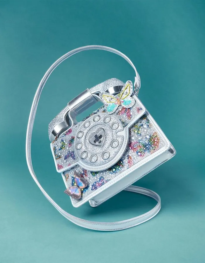 Betsey Johnson Women KITSCH BUTTERFLY PHONE BAG SILVERMULTI Silvermulti Betsey Johnson Women KITSCH BUTTERFLY PHONE BAG SILVERMULTI Silvermulti